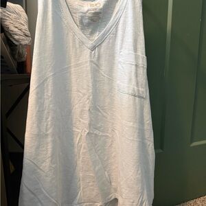 SO Light blue V-Neck Top
